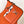 LV Marellini 19cm Orange Epi Grain Cowhide Metal HW