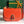 233 BAG 25 IN ORANGE CALFKIN AND GOYARDINE CANVAS