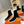 HM Fun Sneaker In White Mix Black Mesh Fabric And Lambskin 983014
