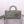 MEDIUM LADY D-JOY 26 ROCK GRAY LAMBSKIN