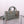 MEDIUM LADY D-JOY 26 ROCK GRAY LAMBSKIN