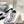 PRA DOWNTOWN THICK-SOLE SNEAKERS WHITE AND GRAY CALFSKIN