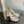 platform pump 12cm with double beige patent leather