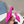 PRA POINTED-TOE MULES BRIGHT PINK SATIN