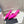 PRA POINTED-TOE MULES BRIGHT PINK SATIN