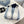 MONOLITH LACE-UP LOAFER IN WHITE CALFSKIN ATTACHED TRIANGLE LOGO