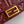 Fend Baguette 27 Bag With FF Motif Burgundy Leather Ghw