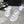 dad sandal white calfskin silver cc
