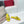 Vlogo Cut-Out Yellow Calfskin Slide Sandal