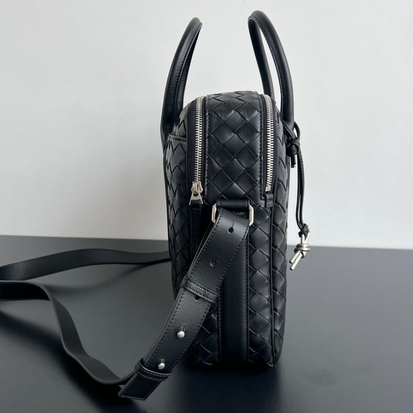 LARGE GETAWAY 39 WEEKENDER IN BLACK CALFSKIN