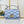 GO-14 MM 23 IN LIGHT BLUE GRAY QUILTED LAMBSKIN GOLD HARDWARE