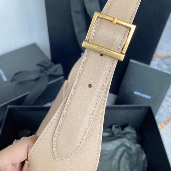 le 5a7 small 23cm dark beige calfskin