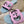 GG  Interlocking double G hollow slippers Orchid Purple Blue