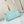 HINA 23 IN SKY BLUE MONOGRAM PERFORATED CALFSKIN