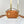 SIDE TRUNK MINI 18 IN ORANGE BROWN CALFSKIN GOLD HARDWARE