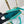 NANO ALMA 18 IN TURQUOISE QUILTED LAMBSKIN GOLD HARDWARE