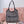 ivy mini tote bag 40cm black woven fabric and linen