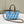 MINI ROLL BAG 15 OCEAN BLUE MIX WHITE FF JACQUARD FABRIC