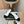 cc mule white tweed black patent calfskin
