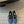 ALAIA MARY JANE SHOES IN CERULEAN BLUE ZP CUSTOM STRAW AND DENIM