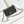 24b mini flap bag  20cm black lambskin silver diamond