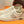 PRA TRAINER IN BEIGE CREAM CALFSKIN AND TAN EMBROIDERED FABRIC