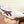 PRA SNEAKER IN WHITE CALFSKIN WITH NAVY BLUE AND RED STRIPED