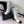 CC Short Boots 85mm White Black Wool Mix Glossy Cowhide 938069