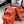 CC DAD SANDAL FIRE ORANGE LAMB FUR