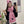 SET HAT AND SCARF IN PUNCH PINK MIX WHITE WOOL 422597