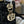 CD Lady 17cm Black Lambskin Black White Canvas