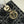 CD Medium Lady 24 Black Lambskin Black White Canvas