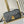 POCHETTE MÉTIS EAST WEST 21 IN GUN METAL EMBOSSED CALFSKIN GOLD HARDWARE