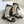 CD D-Unit Ankle Boot In Beige Mix Black Tweed Fabric And Glossy Cowhide 105088