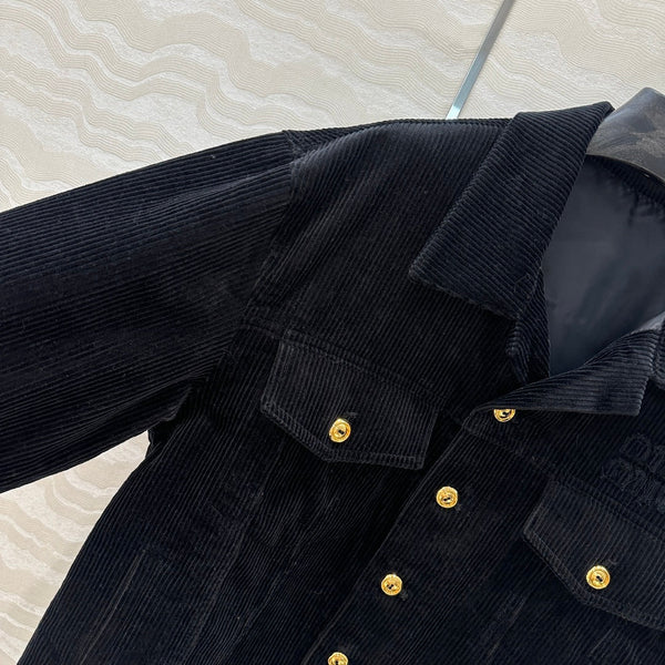 Miu Miu Corduroy Jacket Black Cotton