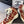 CC Sneaker Boots In Red Mix Beige Tweed Fabric 147111