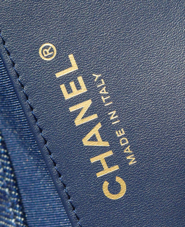 CC Drawstring Backpack 24.3cm Dark Blue Denim