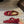 Alaia 25 Criss Cross With Stud Ballet Flats Ruby Red Suede Sheepskin 303690