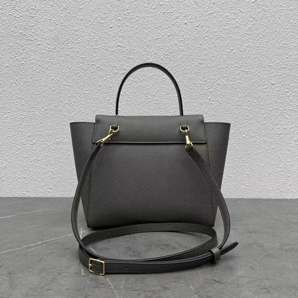 Celine Nano Belt Bag Grey Grain Leather