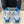 DAD SHOES IN WHITE MIX BLUE MESH AND CALFSKIN