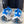 DAD SHOES IN WHITE MIX BLUE MESH AND CALFSKIN
