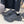 MONDAY SHOE IN BLACK COWSKIN AND POLYESTER