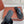 LP Flip Flops In Black Lambskin Snake Embossing