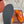 LP Flip Flops In Orange Lambskin Snake Embossing