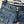 Celine Arc de Triomphe Metal Buckle Denim Shorts Blue Cotton