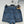 Celine Arc de Triomphe Metal Buckle Denim Shorts Blue Cotton