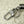 LV Silver Lipstick Bag Charm Keychain