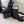 CC Split Toe Ankle Boot 40mm Black Sheepskin Rubber GHW 432515