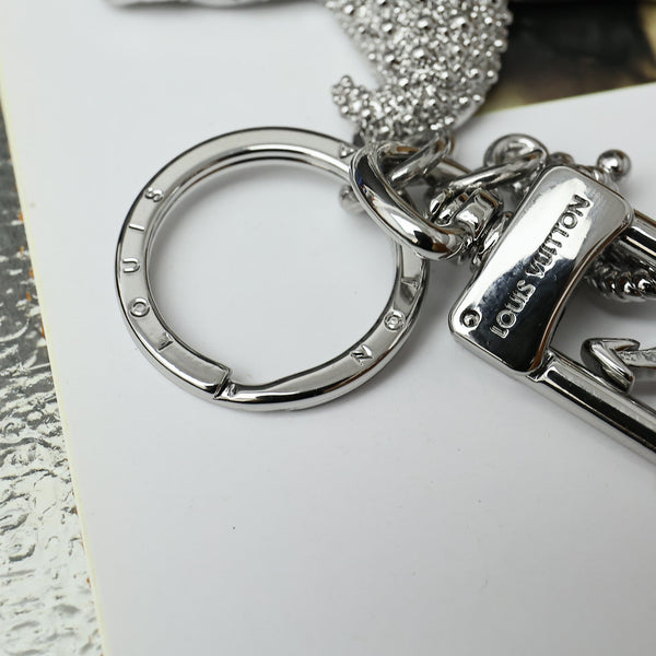LV Silver Starfish Charm and Keychain