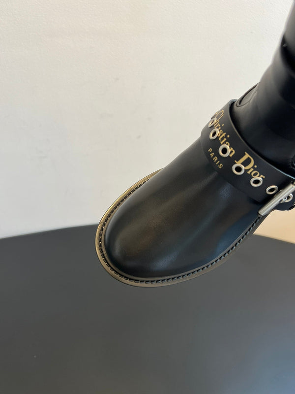 Dior 2025 Short Boot Black Cowhide 565776